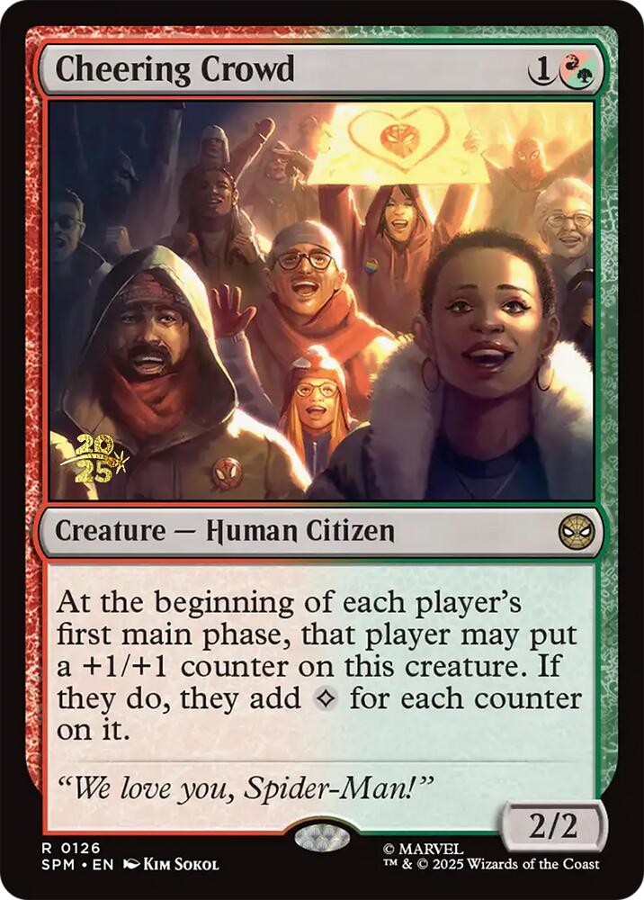 Cheering Crowd [Marvel's Spider-Man Prerelease Promos] | Magic Magpie