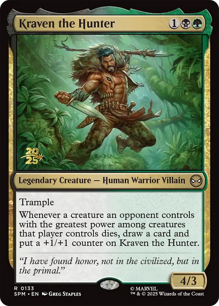 Kraven the Hunter [Marvel's Spider-Man Prerelease Promos] | Magic Magpie
