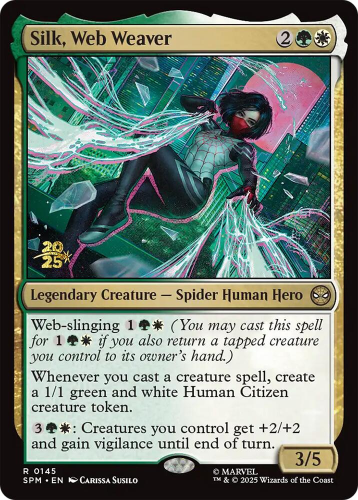 Silk, Web Weaver [Marvel's Spider-Man Prerelease Promos] | Magic Magpie