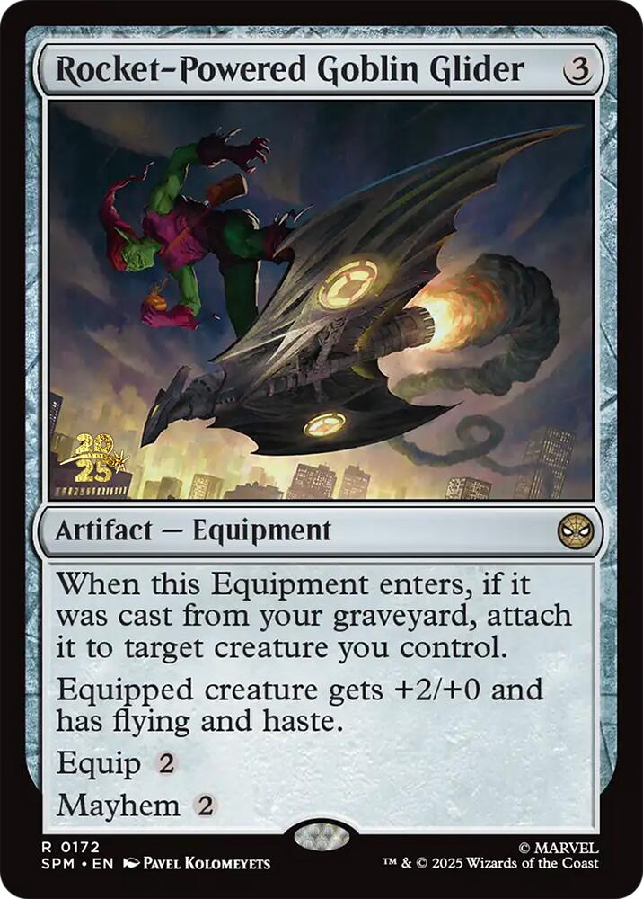 Rocket-Powered Goblin Glider [Marvel's Spider-Man Prerelease Promos] | Magic Magpie