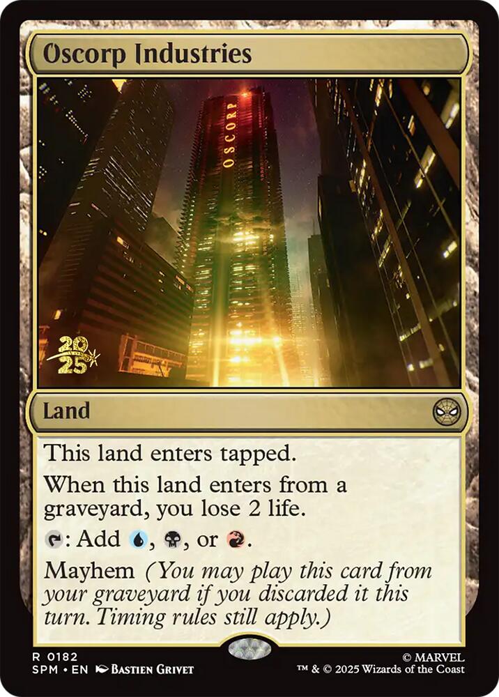 Oscorp Industries [Marvel's Spider-Man Prerelease Promos] | Magic Magpie