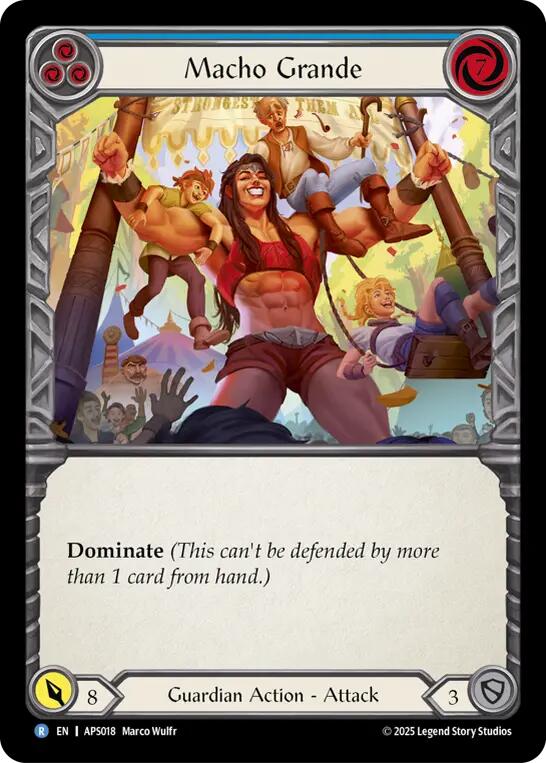 Macho Grande (Blue) [APS018] (Armory Deck: Pleiades) | Magic Magpie