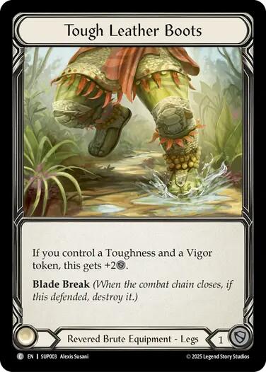 Tough Leather Boots (Cold Foil) [SUP003] (Super Slam)  Cold Foil | Magic Magpie