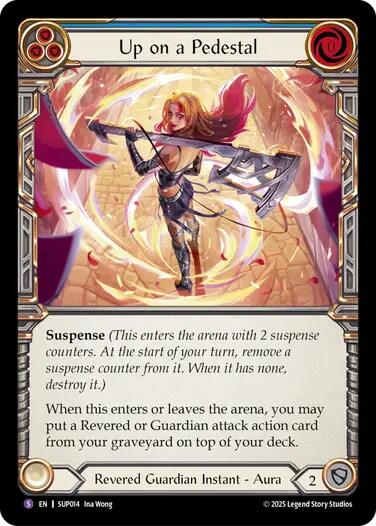 Up on a Pedestal [SUP014] (Super Slam)  Rainbow Foil | Magic Magpie