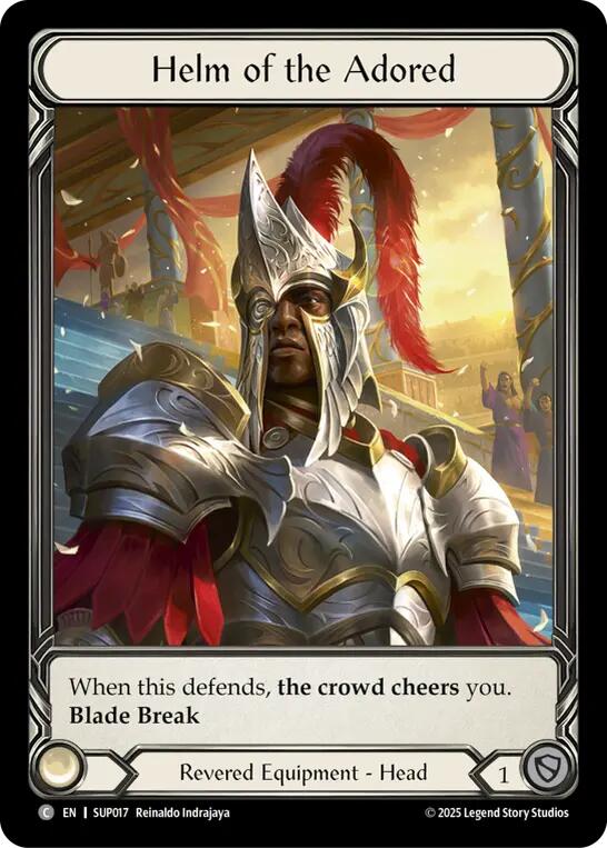 Helm of the Adored (Extended Art Cold Foil) [SUP017] (Super Slam)  Cold Foil | Magic Magpie