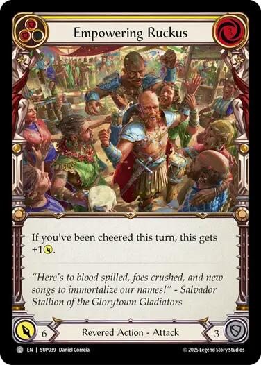 Empowering Ruckus [SUP039] (Super Slam)  Rainbow Foil | Magic Magpie