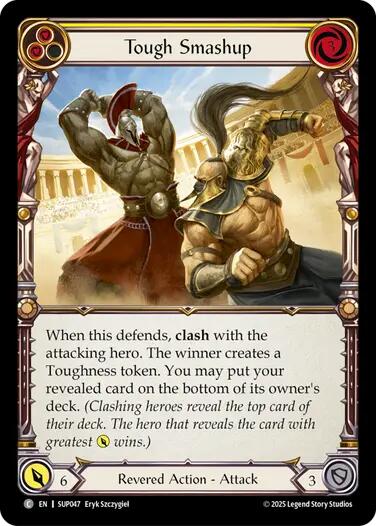Tough Smashup (Yellow) [SUP047] (Super Slam)  Rainbow Foil | Magic Magpie