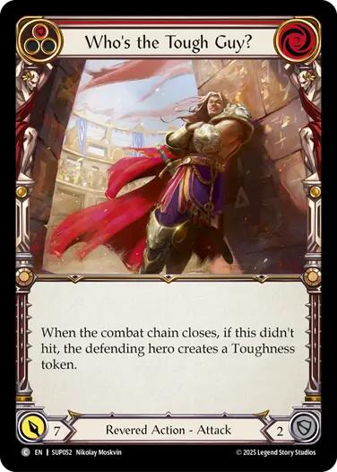 Who's the Tough Guy? (Red) [SUP052] (Super Slam)  Rainbow Foil | Magic Magpie