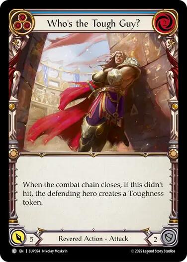 Who's the Tough Guy? (Blue) [SUP054] (Super Slam)  Rainbow Foil | Magic Magpie