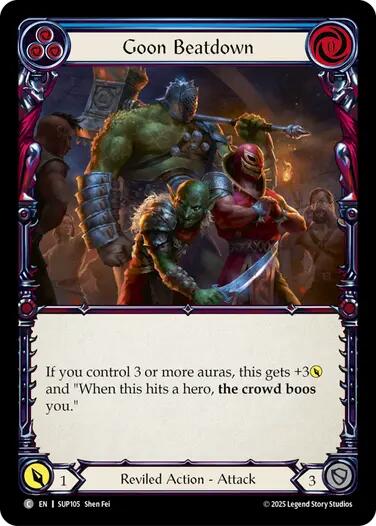 Goon Beatdown [SUP105] (Super Slam)  Rainbow Foil | Magic Magpie