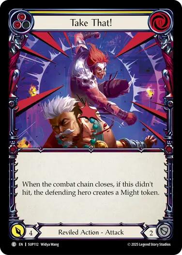 Take That! (Yellow) [SUP112] (Super Slam)  Rainbow Foil | Magic Magpie