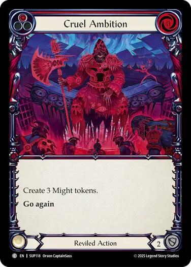 Cruel Ambition [SUP118] (Super Slam)  Rainbow Foil | Magic Magpie