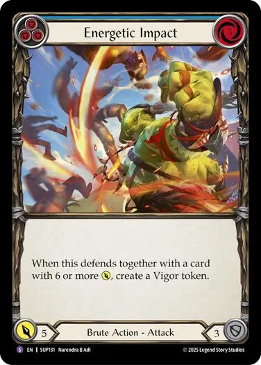Energetic Impact [SUP131] (Super Slam)  Rainbow Foil | Magic Magpie