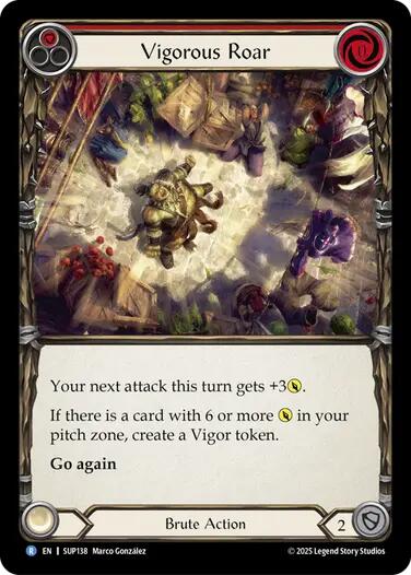Vigorous Roar [SUP138] (Super Slam)  Rainbow Foil | Magic Magpie
