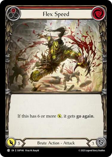 Flex Speed (Red) [SUP146] (Super Slam)  Rainbow Foil | Magic Magpie