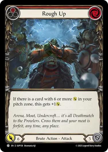 Rough Up (Red) [SUP158] (Super Slam)  Rainbow Foil | Magic Magpie