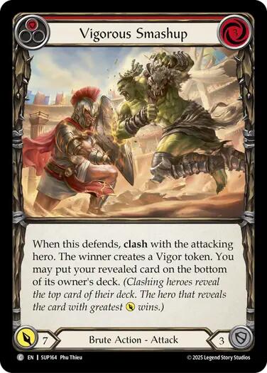Vigorous Smashup (Red) [SUP164] (Super Slam)  Rainbow Foil | Magic Magpie