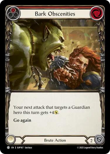 Bark Obscenities [SUP167] (Super Slam)  Rainbow Foil | Magic Magpie