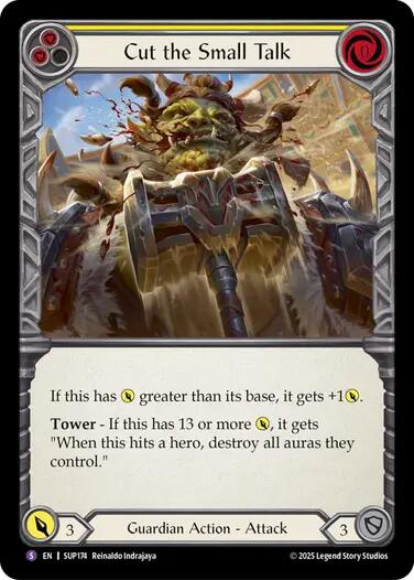 Cut the Small Talk [SUP174] (Super Slam)  Rainbow Foil | Magic Magpie