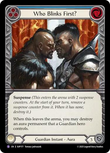 Who Blinks First? [SUP177] (Super Slam)  Rainbow Foil | Magic Magpie