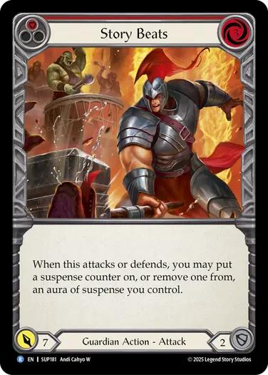 Story Beats (Red) [SUP181] (Super Slam)  Rainbow Foil | Magic Magpie
