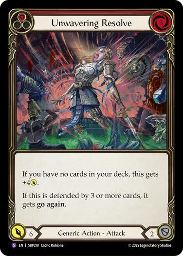 Unwavering Resolve [SUP218] (Super Slam)  Rainbow Foil | Magic Magpie