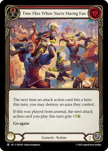 Time Flies When You're Having Fun [SUP220] (Super Slam)  Rainbow Foil | Magic Magpie