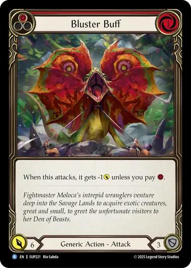 Bluster Buff [SUP221] (Super Slam)  Rainbow Foil | Magic Magpie
