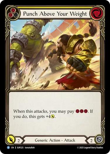 Punch Above Your Weight (Yellow) [SUP225] (Super Slam)  Rainbow Foil | Magic Magpie