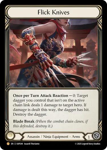 Flick Knives [SUP244] (Super Slam)  Rainbow Foil | Magic Magpie