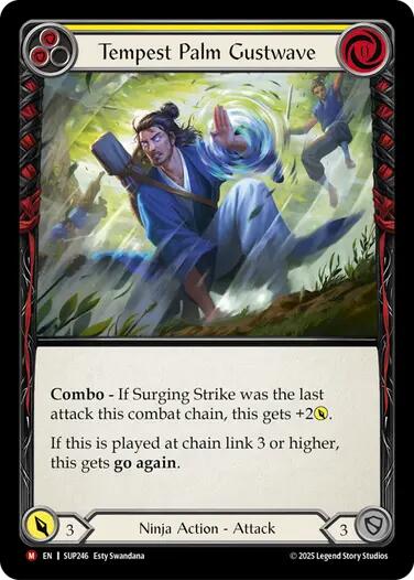 Tempest Palm Gustwave [SUP246] (Super Slam)  Rainbow Foil | Magic Magpie