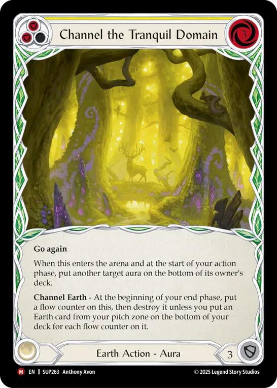 Channel the Tranquil Domain (Extended Art Cold Foil) [SUP263] (Super Slam)  Cold Foil | Magic Magpie
