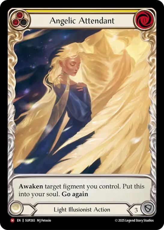 Angelic Attendant (Extended Art Cold Foil) [SUP265] (Super Slam)  Cold Foil | Magic Magpie