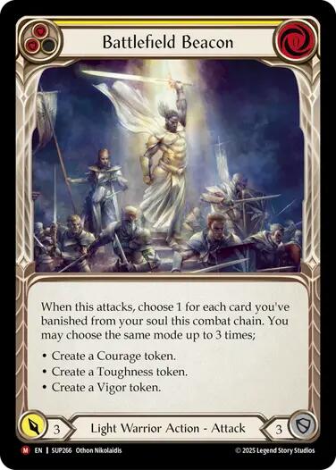 Battlefield Beacon [SUP266] (Super Slam)  Rainbow Foil | Magic Magpie