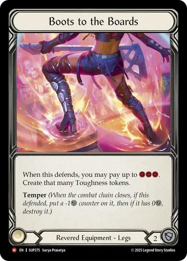 Boots to the Boards (Cold Foil) [SUP274] (Super Slam)  Cold Foil | Magic Magpie