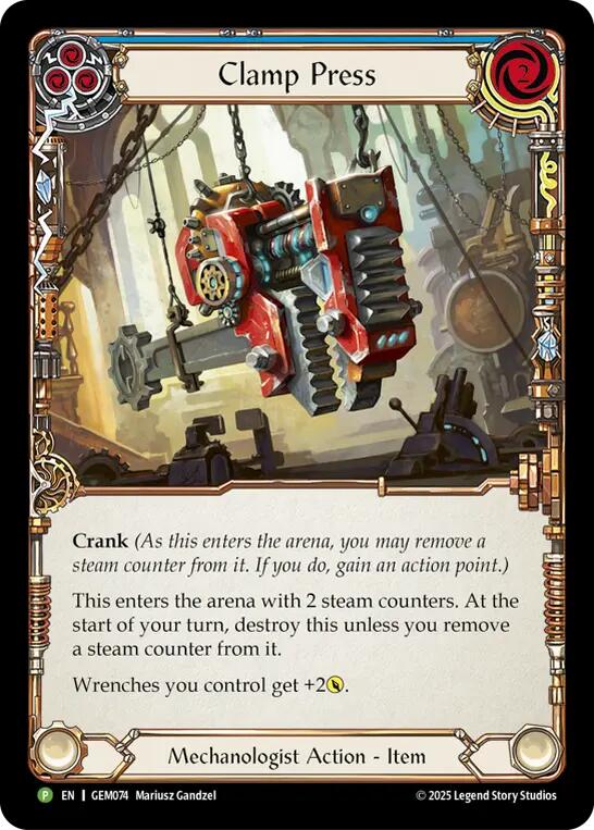 Clamp Press [GEM074] (GEM Pack 3)  Cold Foil | Magic Magpie