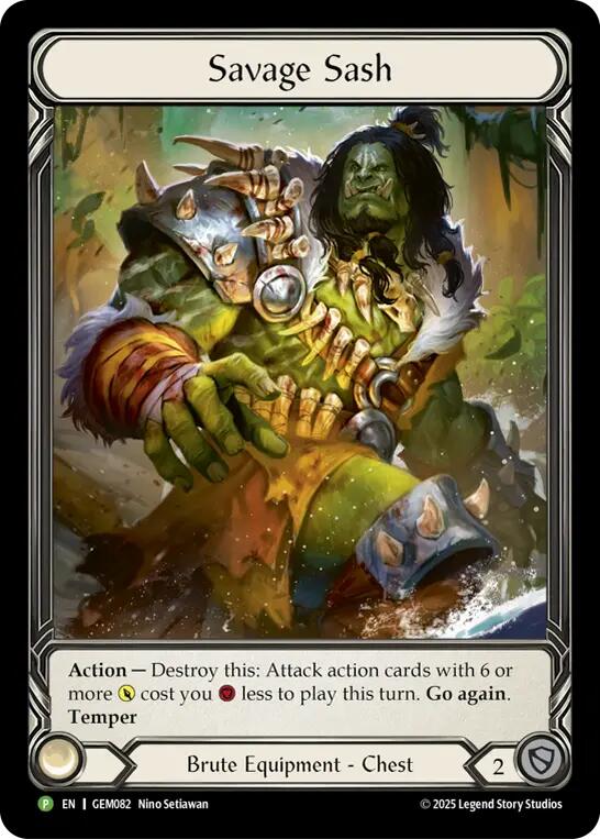 Savage Sash [GEM082] (GEM Pack 3)  Rainbow Foil | Magic Magpie