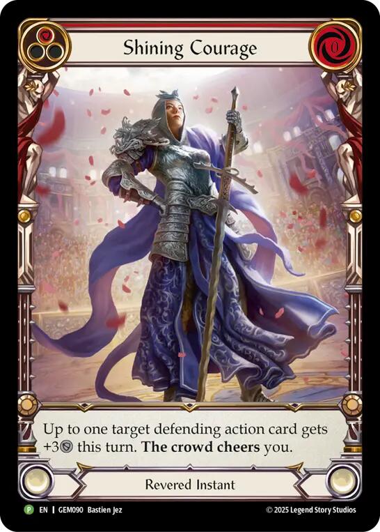 Shining Courage [GEM090] (GEM Pack 3)  Rainbow Foil | Magic Magpie
