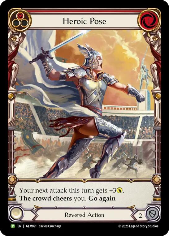 Heroic Pose [GEM091] (GEM Pack 3)  Rainbow Foil | Magic Magpie