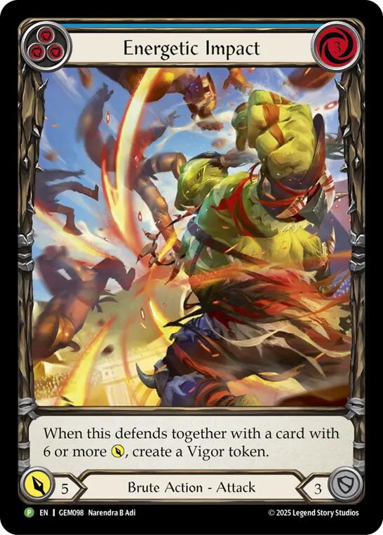 Energetic Impact [GEM098] (GEM Pack 3)  Rainbow Foil | Magic Magpie