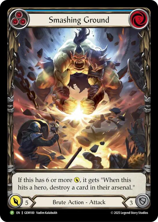 Smashing Ground [GEM100] (GEM Pack 3)  Rainbow Foil | Magic Magpie