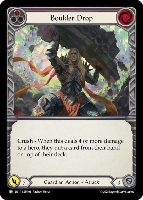 Boulder Drop [GEM102] (GEM Pack 3)  Rainbow Foil | Magic Magpie
