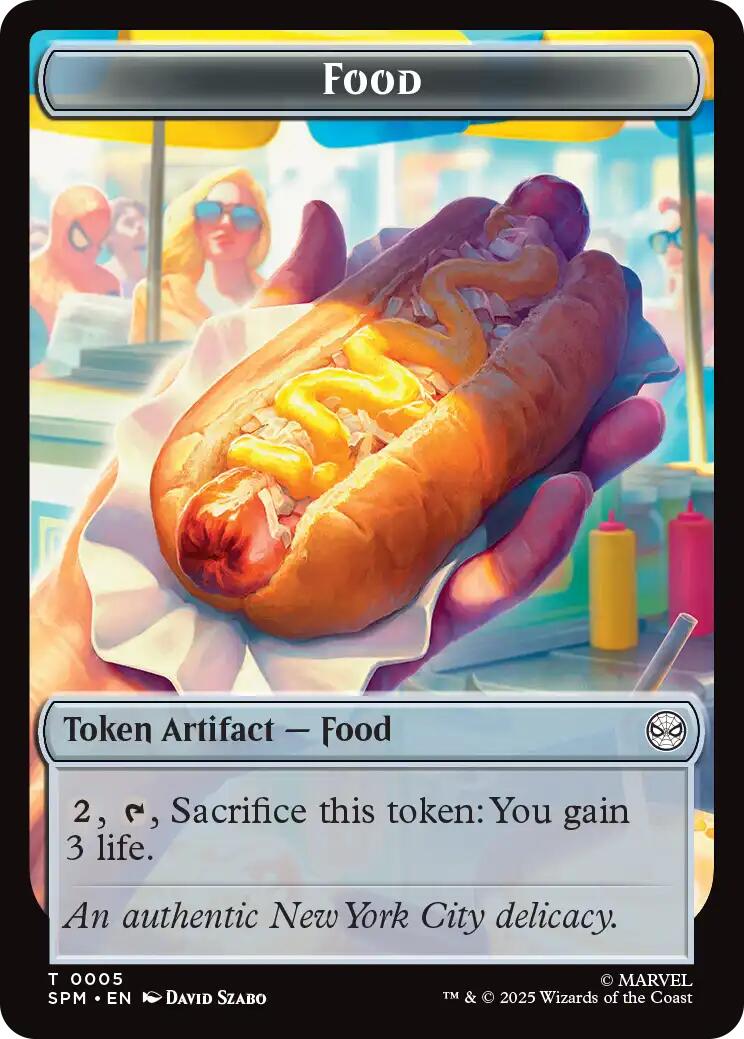 Food // Robot Double-Sided Token [Marvel's Spider-Man Tokens] | Magic Magpie
