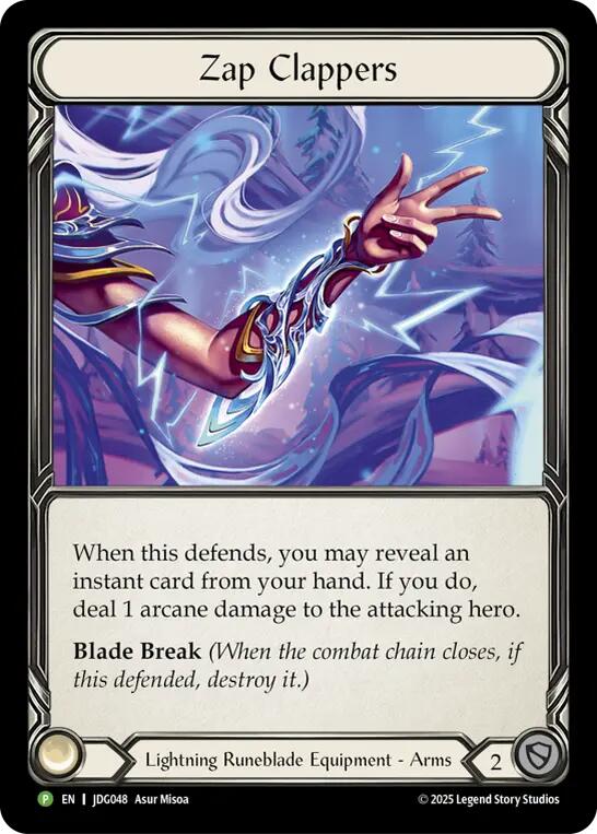 Zap Clappers [JDG048] (Promo)  Cold Foil | Magic Magpie