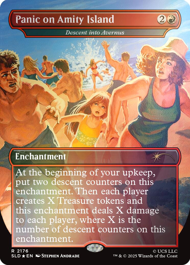 Panic on Amity Island - Descent into Avernus (Rainbow Foil) [Secret Lair Drop Series] | Magic Magpie