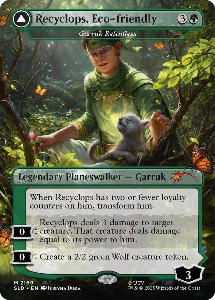 Recyclops, Eco-friendly - Garruk Relentless [Secret Lair Drop Series] | Magic Magpie