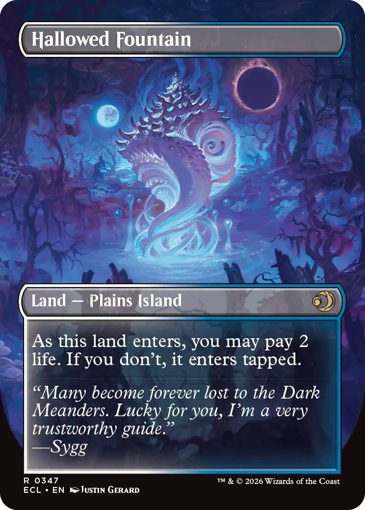 Hallowed Fountain (Borderless) [Lorwyn Eclipsed] | Magic Magpie