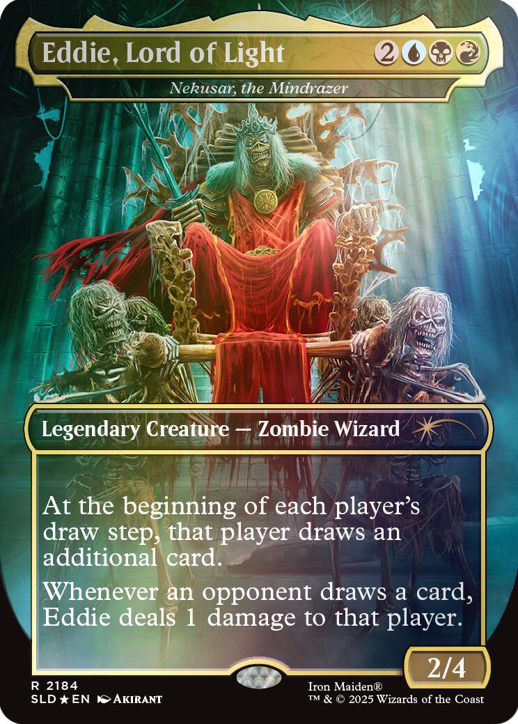 Eddie, Lord of Light - Nekusar, the Mindrazer (Rainbow Foil) [Secret Lair Drop Series] | Magic Magpie