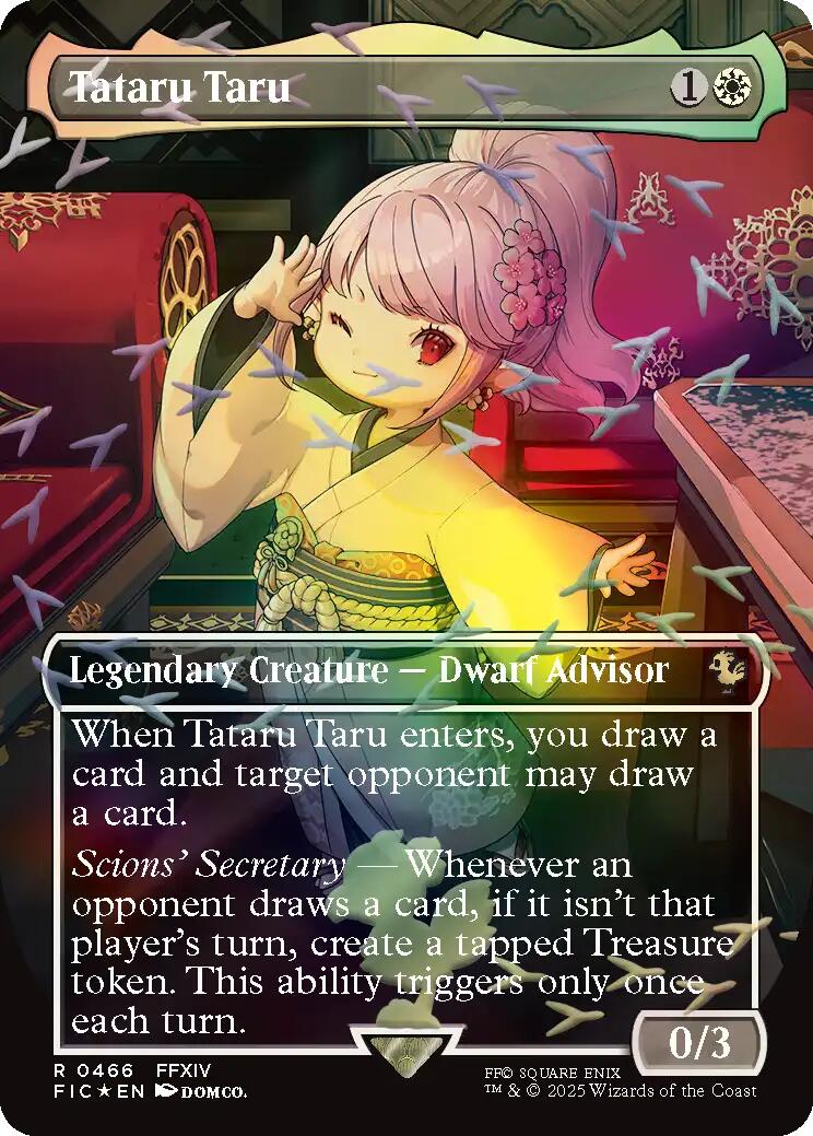Tataru Taru (Borderless) (Chocobo Track Foil) [FINAL FANTASY Commander] | Magic Magpie