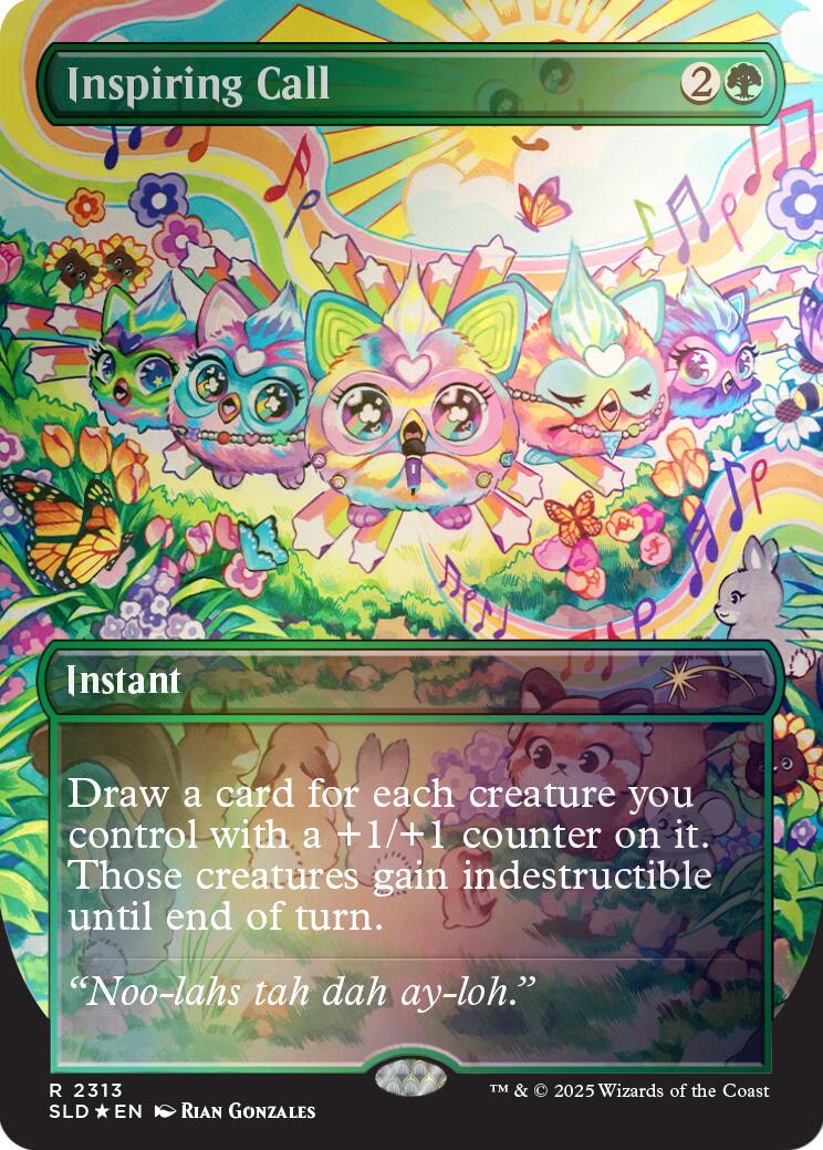 Inspiring Call (Rainbow Foil) [Secret Lair Drop Series] | Magic Magpie